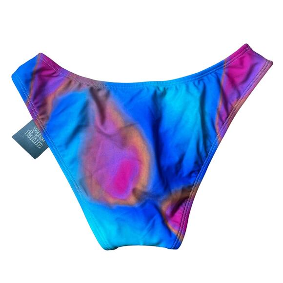 Wild Fable Women's Blue Marble Print Cheeky Bikini Bottom - Size XXS - NWT - Picture 4 of 6